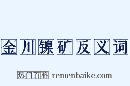 金川镍矿反义词是什么意思的图片
